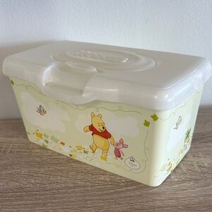 Huggies Disney Winnie The Pooh White Pop Up Baby Wipes Container Case 2018 Empty